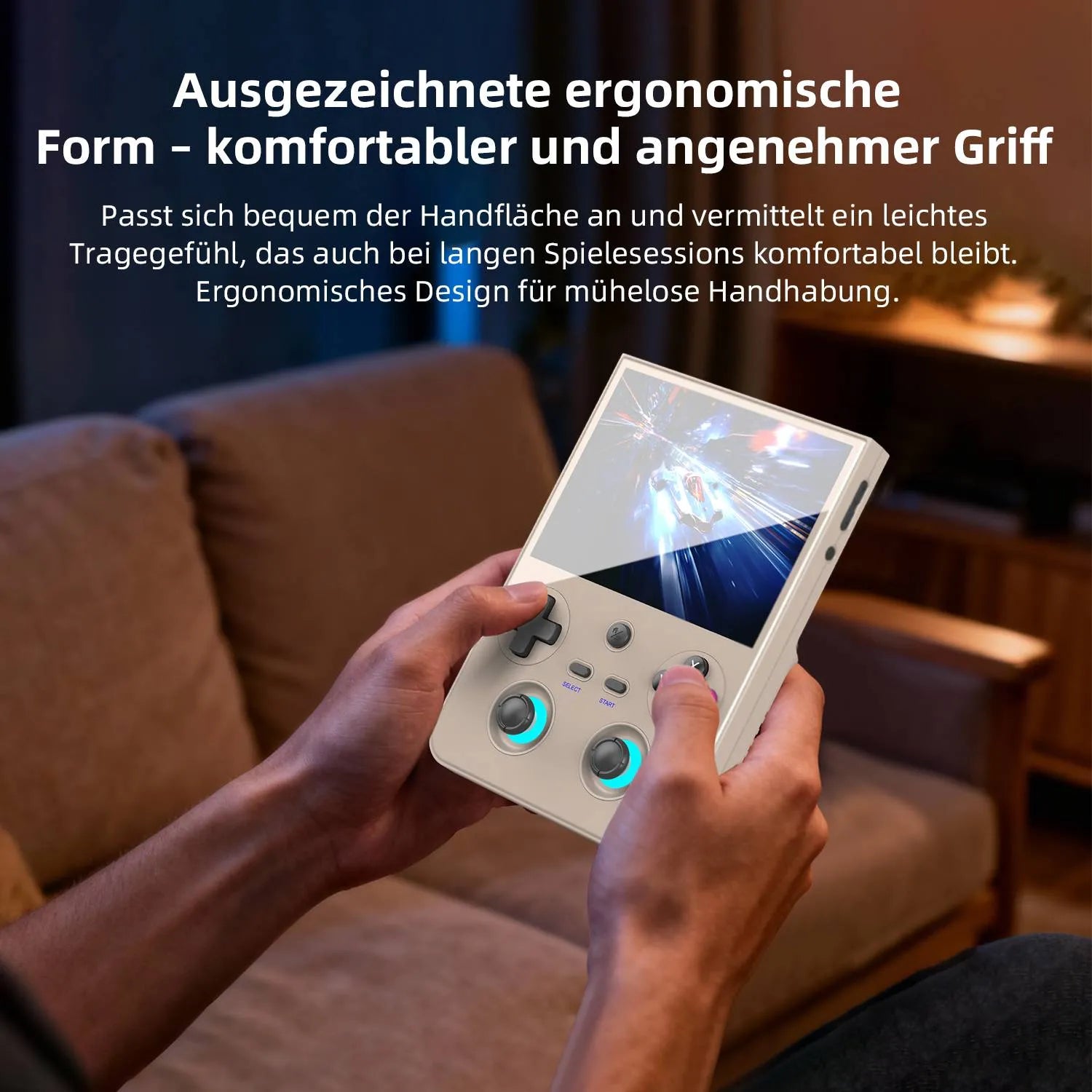 Ergonomisches Rückseitendesign und Hall-Effekt-Joysticks am Anbernic RG 477V